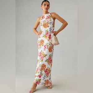 Reformation Selia Linen floral dress S